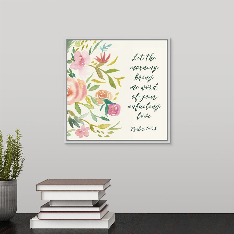 Grace upon grace ii-impression sur toile, Cadre blanc, H 11,7 po x l 11,7 po x P 1,75 po