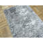 Tapis gris en soie noué à la main de conception unique 2 pi x 3 pi Bettine