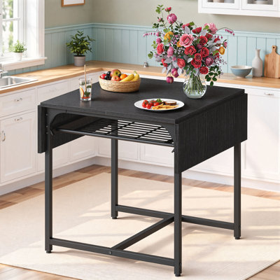 Extendable Unfinished Metal Base Dining Table