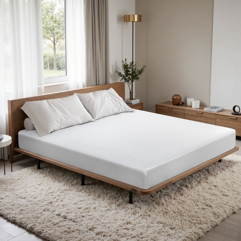  6-Inch Gel Memory Foam Mattress in a Box, Medium Firm Cooling Mattress for Pressure Relief & Full Body Support, Queen Size