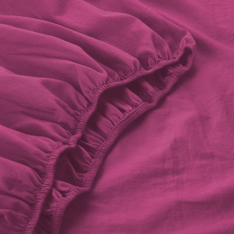 Joshua-Lewis Microfiber Brushed Fitted Sheet, Single (3'), Pink