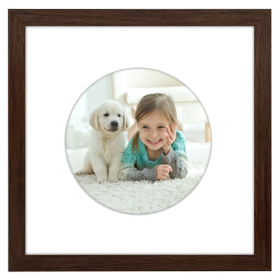 Picture Frame With Round-Shaped Mat - Ideal For Any Room, Living Rooms, Dorm Room