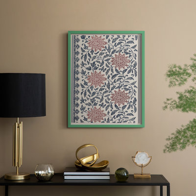 Vintage Abstract Print XCV Framed Print - Solid Wood