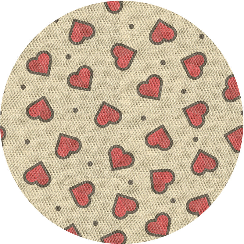 Tapis beige Tarboro, Rond 7 pi