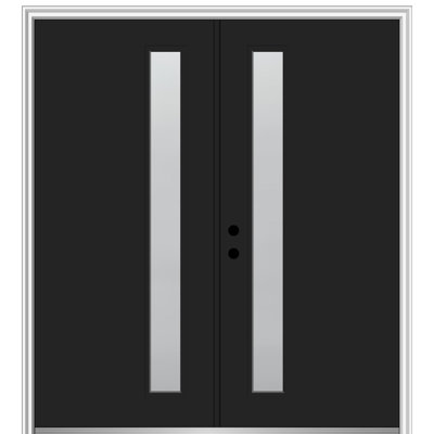 81.75'' Glass Fiberglass Front Entry Doors