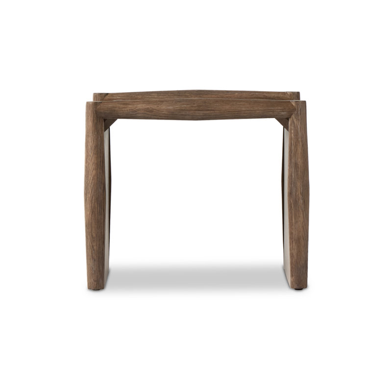 Glenview Solid Wood End Table, Weathered Oak