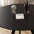 Black Round Sintered Stone Dining table-329481470