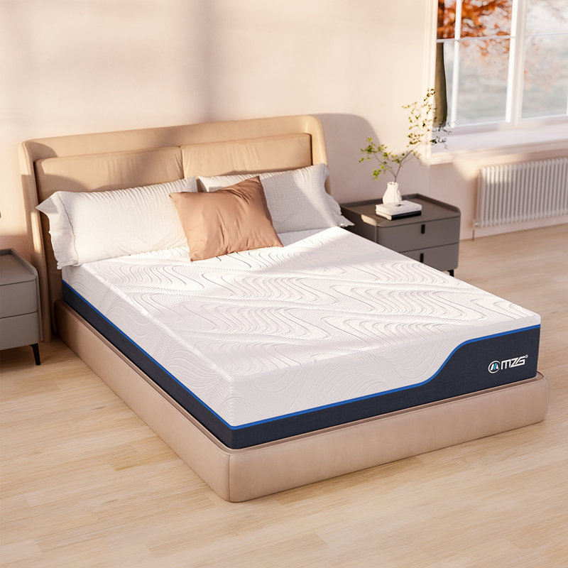 Queen Hybrid Mattress With Gel Memory Foam, Cooling & Breathable, Medium Firm Support, Motion Isolation, Certipur-US® Certified, Mattress In A Box