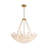Luxury 6 - Light Basket Crystal Floral Glass Chandelier