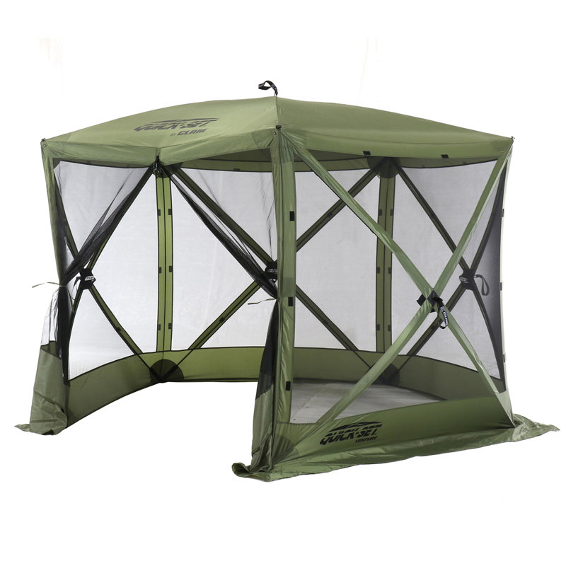 D Aluminum Canopy, 82" H x 108" W x 108" D, Green