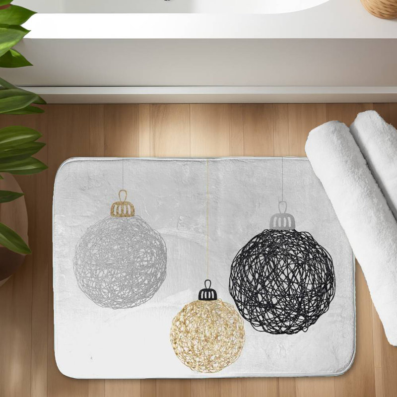 Harishan Non-Slip Bath Mat, 24" W x 17" L