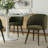 5-Piece Oval Faux Marble Dining Set With 4 Upholstered Dining Chairs For Kitchen And Dining Room-1373680283