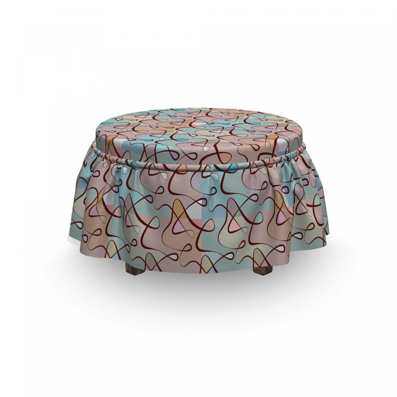 Housse pour repose-pieds fouillis doux ed