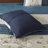 Serene Navy Embroidered Striped 7-Piece King Comforter Set-1382140179-1382140177
