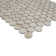 Myrtle Sands Round 11" X 13" Matte Porcelain Mosaic Floor And Wall Tile