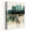 Reflets d'une forêt brumeuse I, art contemporain abstrait paysage naturel-870258425