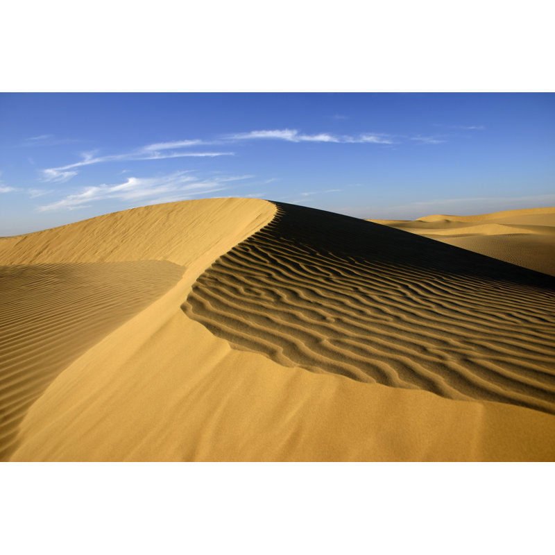 Rippled Sand Dunes - Wrapped Canvas Print, 81cm H x 122cm W x 3.8cm D