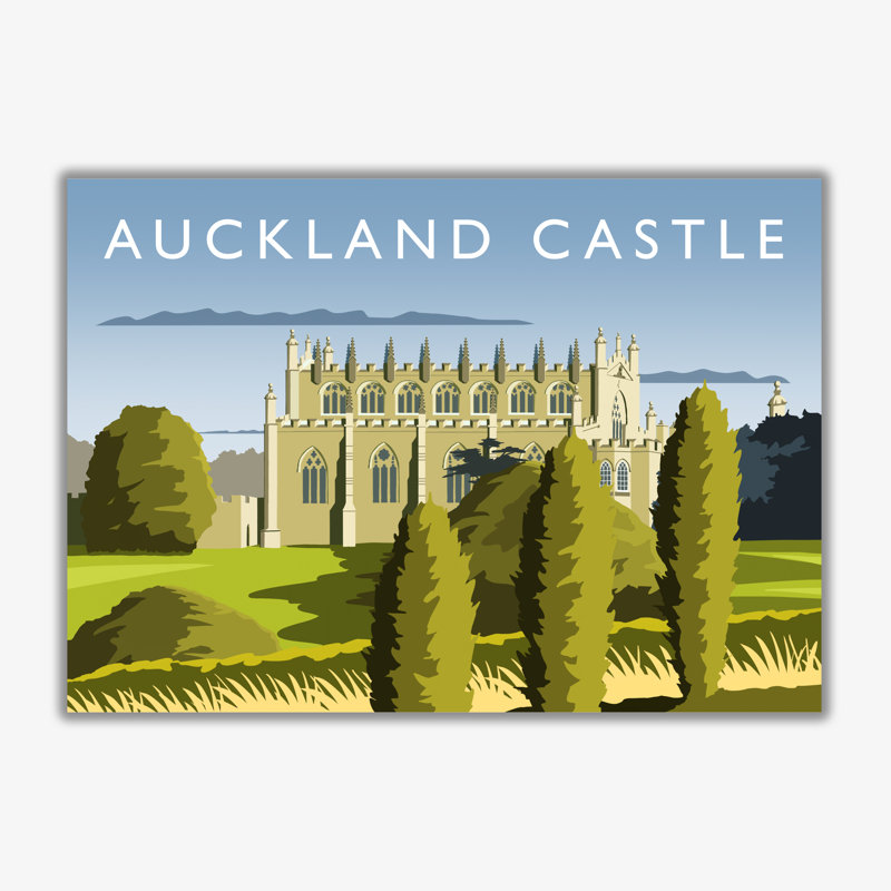 Auckland Castle - Print, No Framed, 40cm H x 50cm W x 3cm D