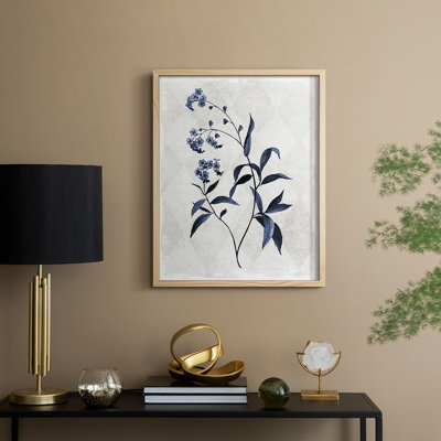 Harlequin Botanical I, reproduction encadrée - bois massif