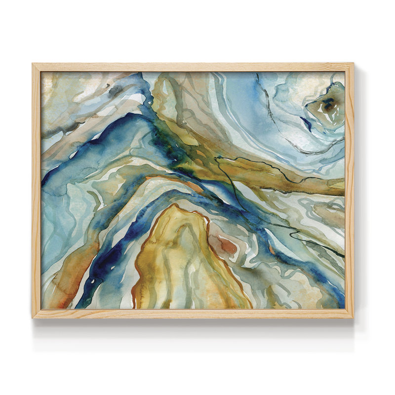 Geo Formation I -Framed Print - Restickable, H 8 po x l 10 po, Naturel