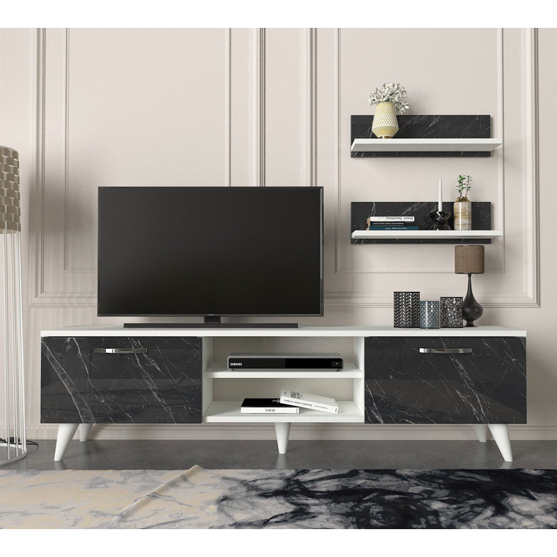 Mcphearson Unfinished Entertainment Centre for TVs up to 65", White