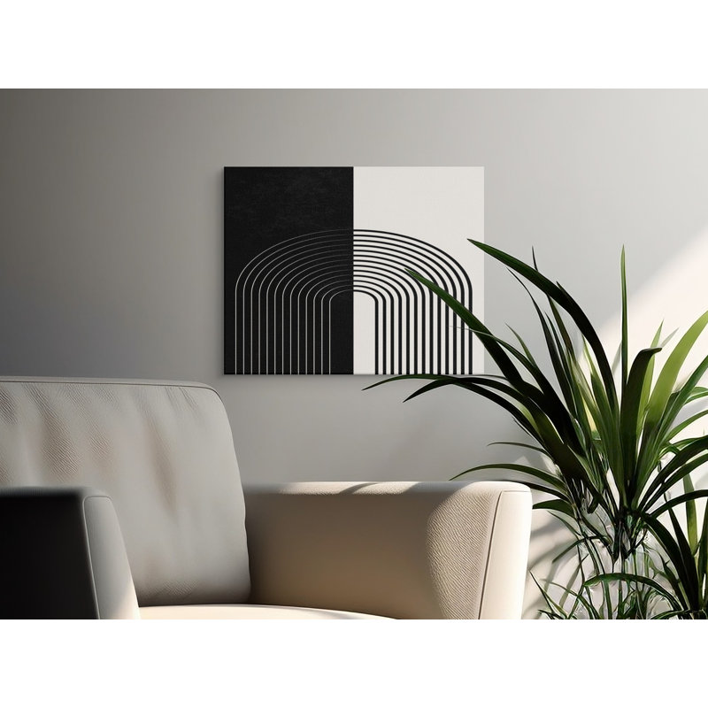 Wrapped Canvas Print Set, 30.48 cm H x 40.64 cm W, Black/White