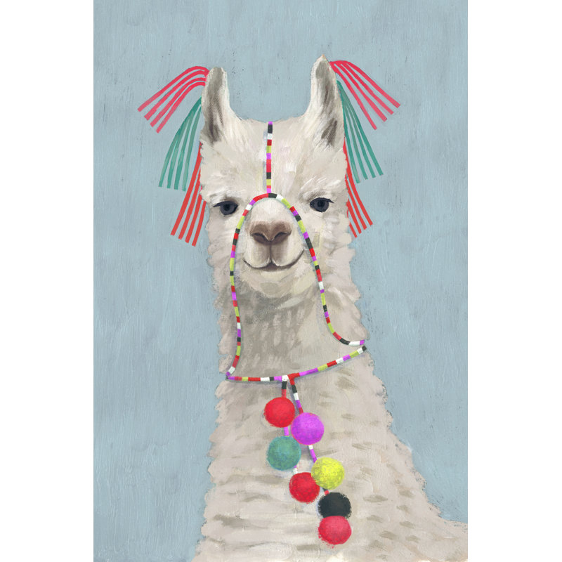 Adorned Llama II by Victoria Borges - Wrapped Canvas Print, 76cm H x 51cm W x 3.8cm D