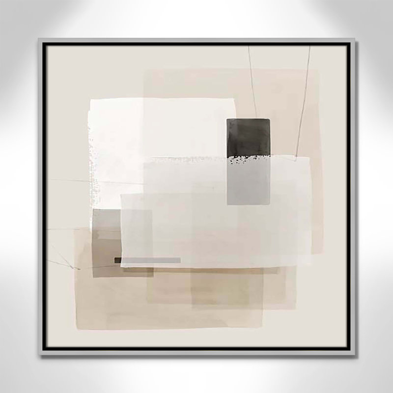 «Mystical Momentum II» par Hazel J, Encadrement argenté, H 25,5 po x l 25,5 po x P 2 po