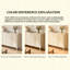 Buffet rétro de style crème, armoire à thé en bois massif multicouche, armoire de rangement mince pour le salon et le vestibule-126450413