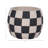 Planter Pottery Cement with Handcrafted Textured Checkered Design and Rounded Silhouette Featuring Durable Construction and Distinctive Visual Pattern for Decorative Display Spaces-1749899771