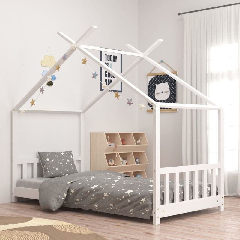 Gearoid Standard House Beds, White, Small Single (70 x 140 cm)