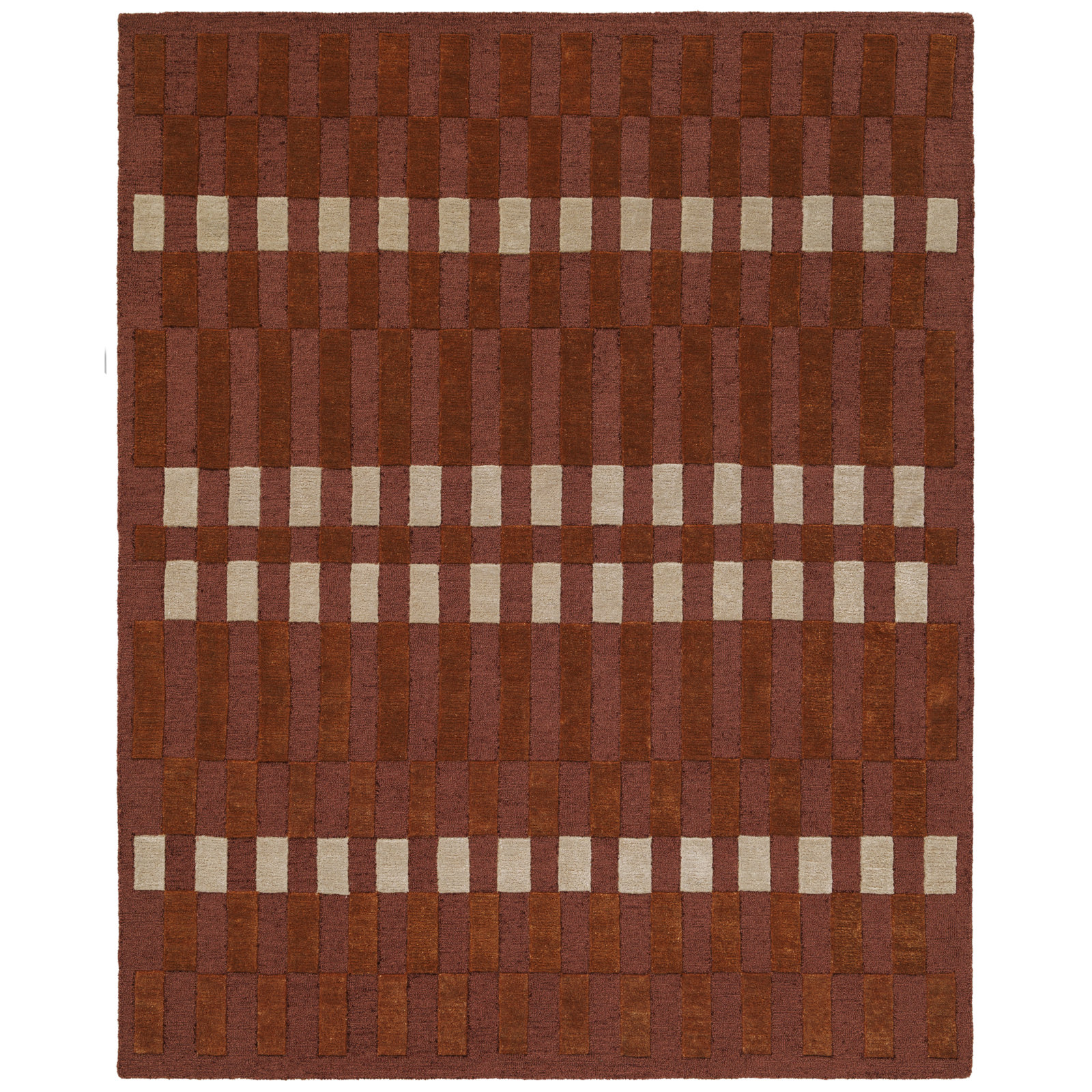 Kyla Hand-Tufted Plaid Rug, Rectangle 2' x 3'