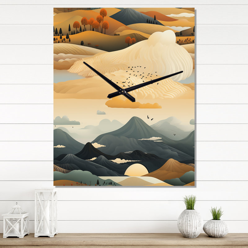 Jaquarrius - Horloge murale moderne abstraite, Petit
