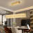 Glam Modern Rectangular Crystal Chandelier-773184952