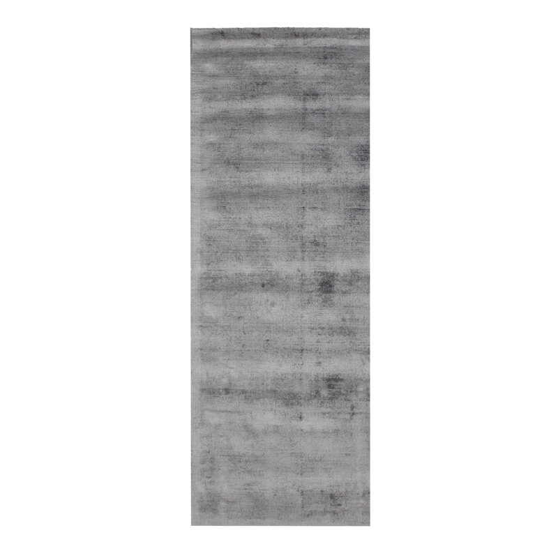 Silk Area Rug in Concrete Gray, Runner 2'6" x 7'