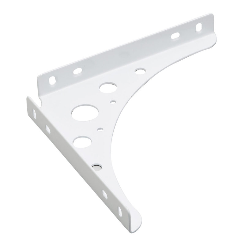 Équerres de tablette décoratives, H 10 po x l 1 po x P 10 po, Blanc