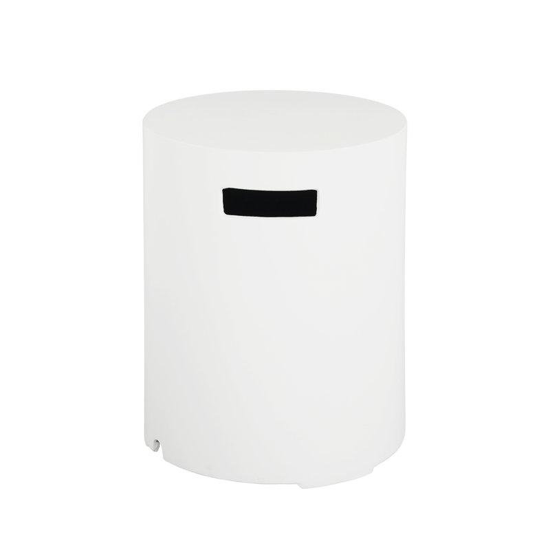16x20 inch Tank Holder/Side Table, White