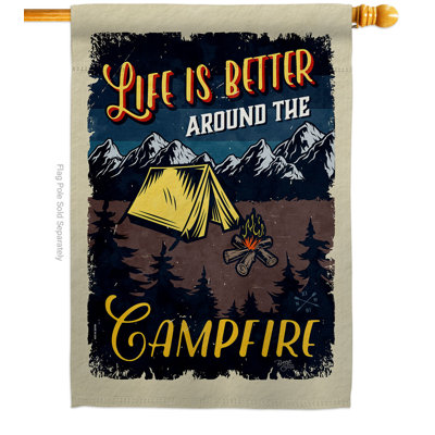 Drapeau de jardin Better Campfire