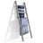 54-Inch Whitewashed Wood Blanket Ladder – Fully Assembled 5-Tier Wall-Leaning Towel Rack for Living Room or Bathroom