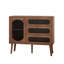 Commode de chambre à coucher, armoire d'appoint avec 3 tiroirs et une porte de salon, vestibule