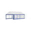  Auvent 13 pi x 26 pi avec parois latérales roulées, blanc et bleu-124639097-102834525