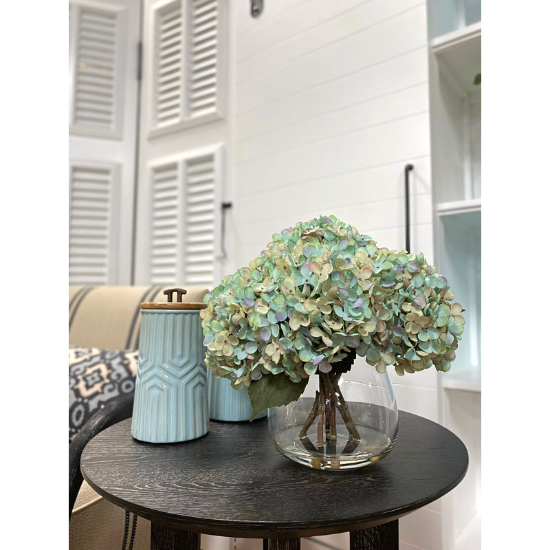 Hortensias en vase, Sarcelle