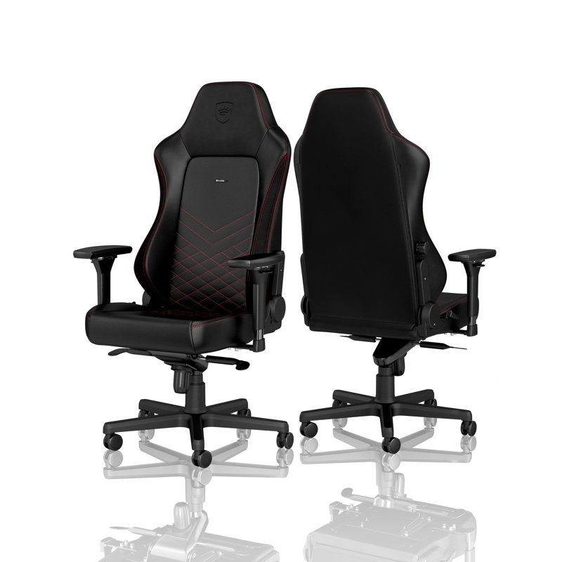 Noblechairs Adjustable Reclining Ergonomic Swiveling PC & Racing Game Chair in Black/Red