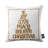 Phantoscope MC 4PC Collection Christmas Embroidered Decorative Holiday Series Throw Pillows, Covers with Inserts, 18" x 18", Set of 4-353978501