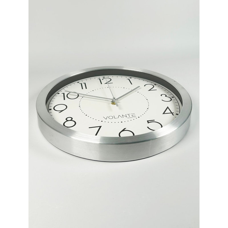 Andalyn Wall Clock, Silver