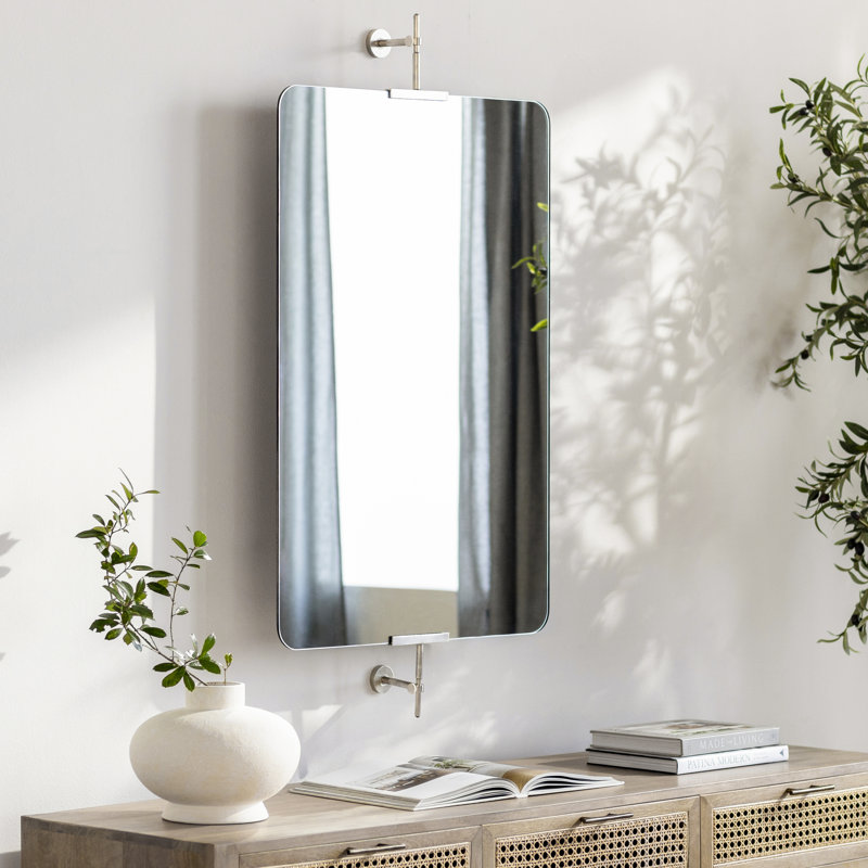 Miroir Guava, 48 po x 29 po, Argent