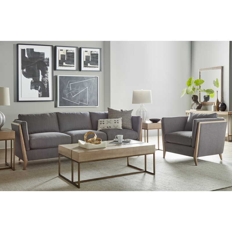 North Side Solid Wood Top End Table with Storage