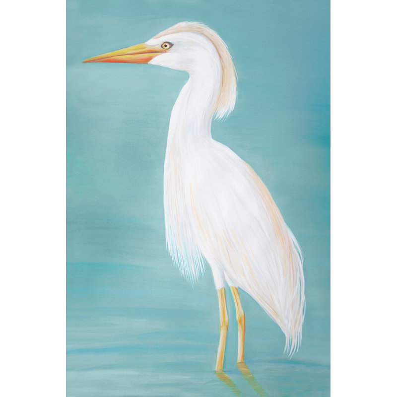 «Catch Egret» par Courtney Lye, reproduction sur toile tendue, H 36 po x l 24 po x P 1,25 po