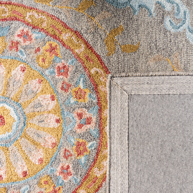 Paze Hand Tufted Wool And Cotton With Latex Oriental Rug, Rectangle 8' x 10'