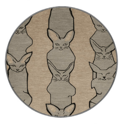  Washable Ukrainian Levkoy Cats Area Rug